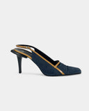 Slingbacks en denim bleu - 40 EU / 9 US