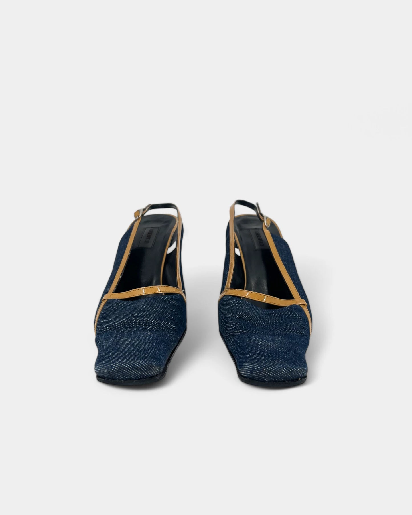 Slingbacks en denim bleu - 40 EU / 10 US