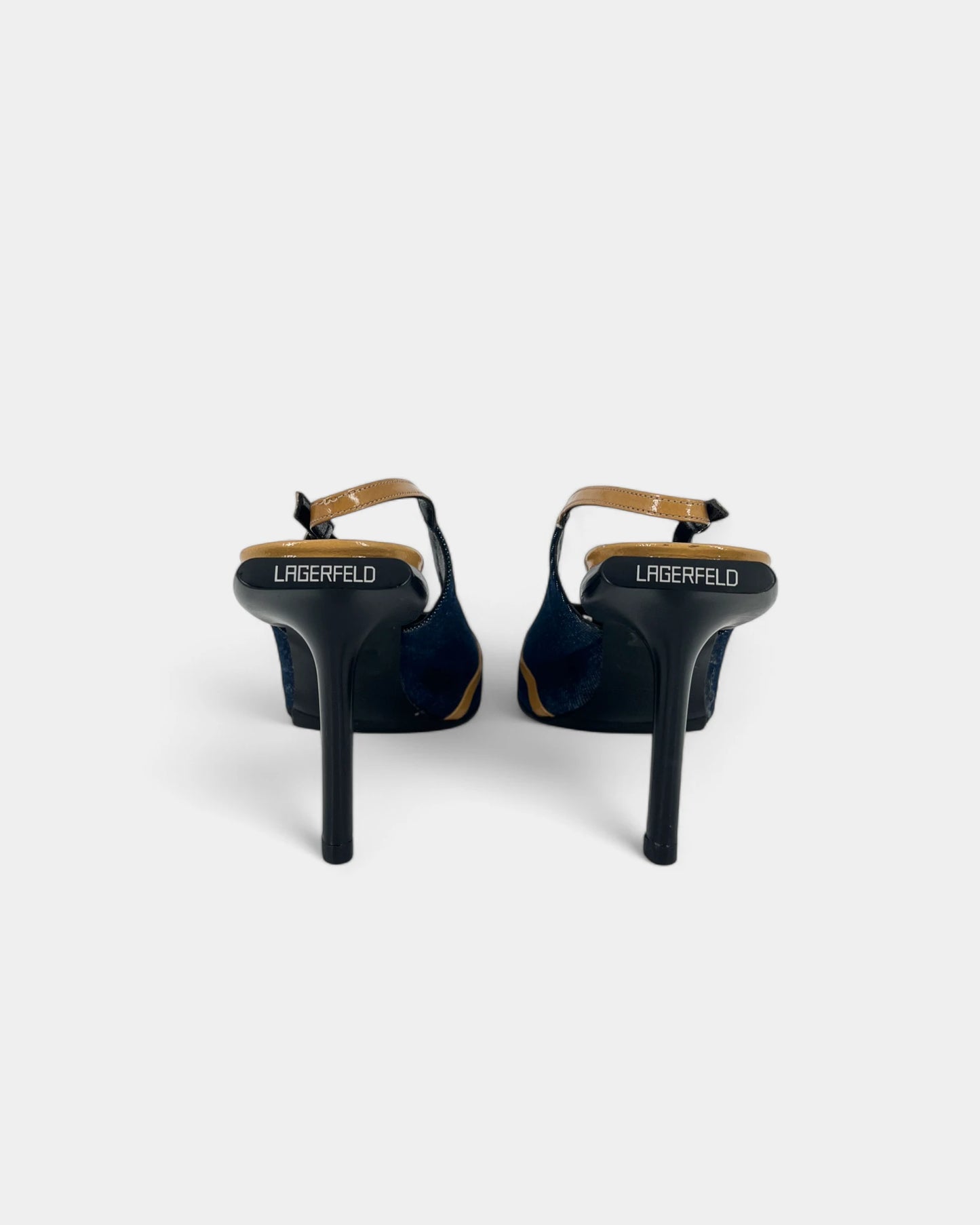Slingbacks en denim bleu - 40 EU / 10 US