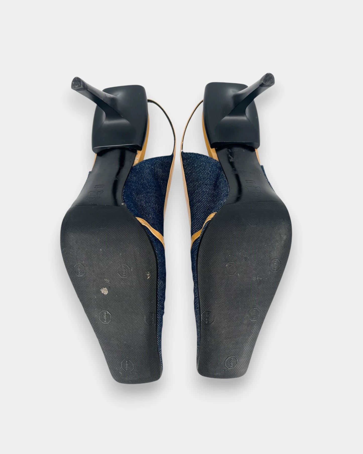Slingbacks en denim bleu - 40 EU / 10 US
