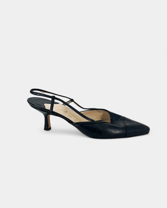 Slingbacks noires - 38 EU / 8 US