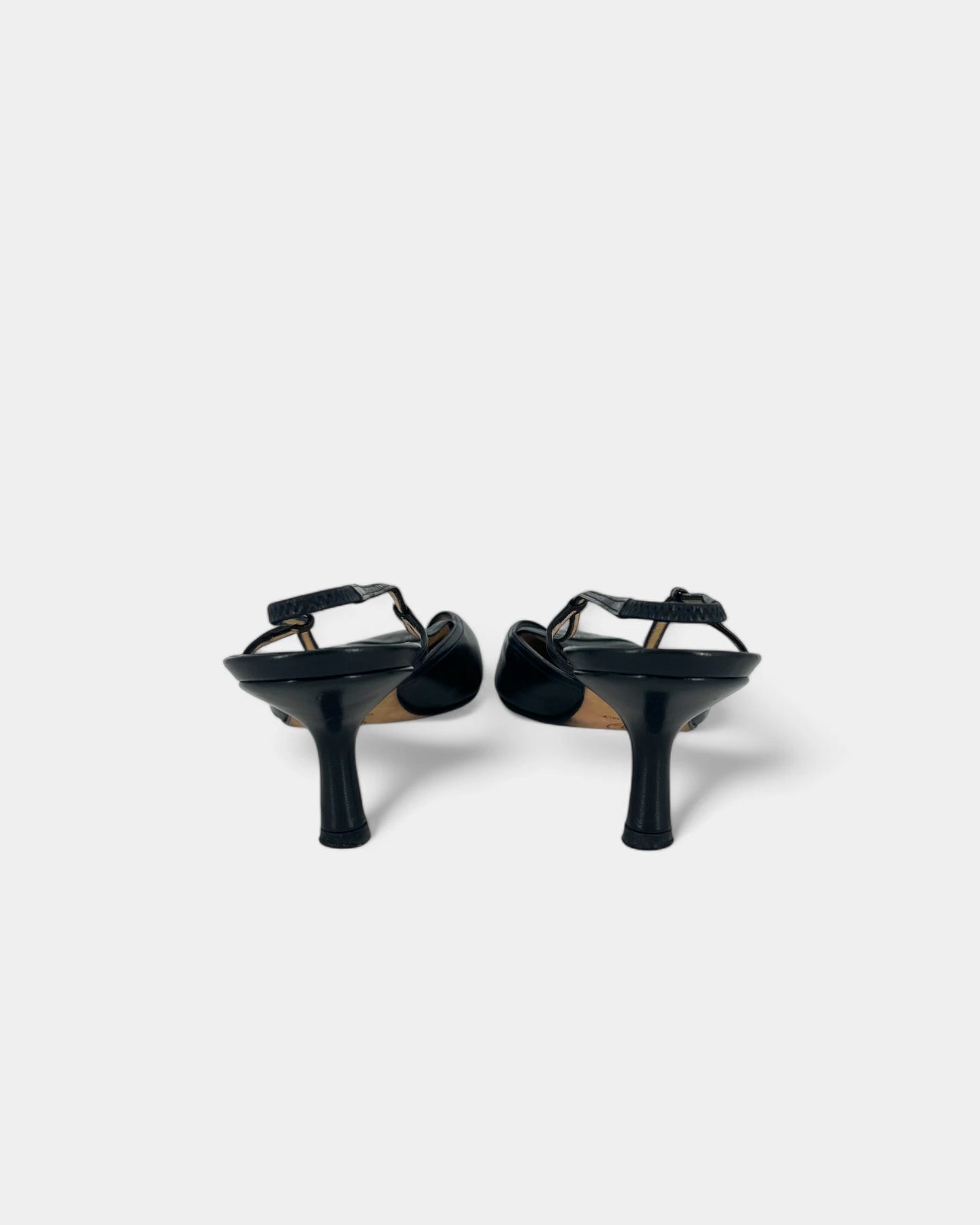 Slingbacks noires - 38 EU / 8 US