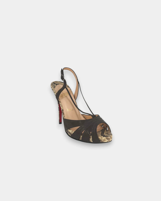 Slingbacks marrons et écailles - 41 EU / 11 US