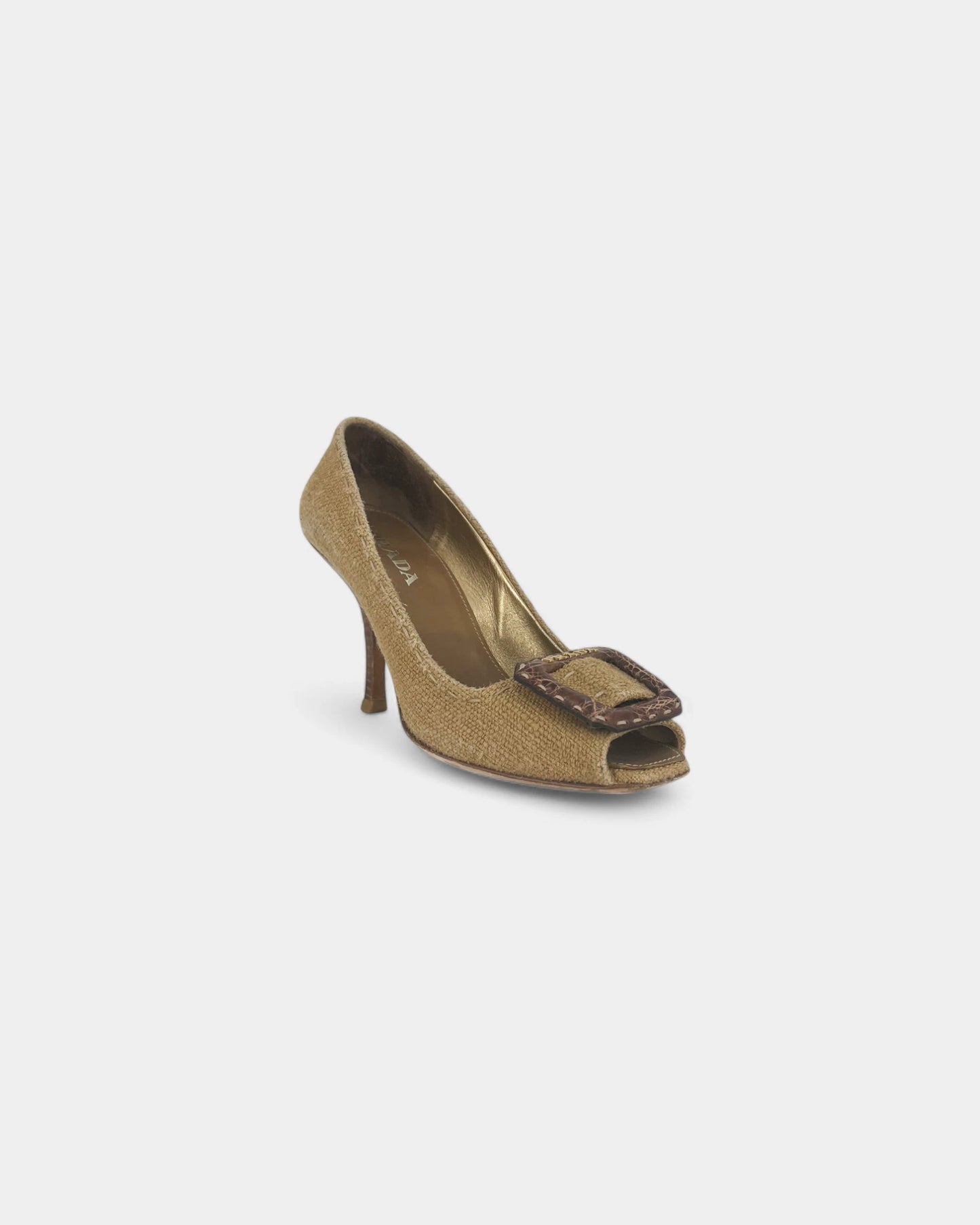 Escarpins en toile beige - 35.5 EU / 5.5 US