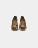 Escarpins en toile beige