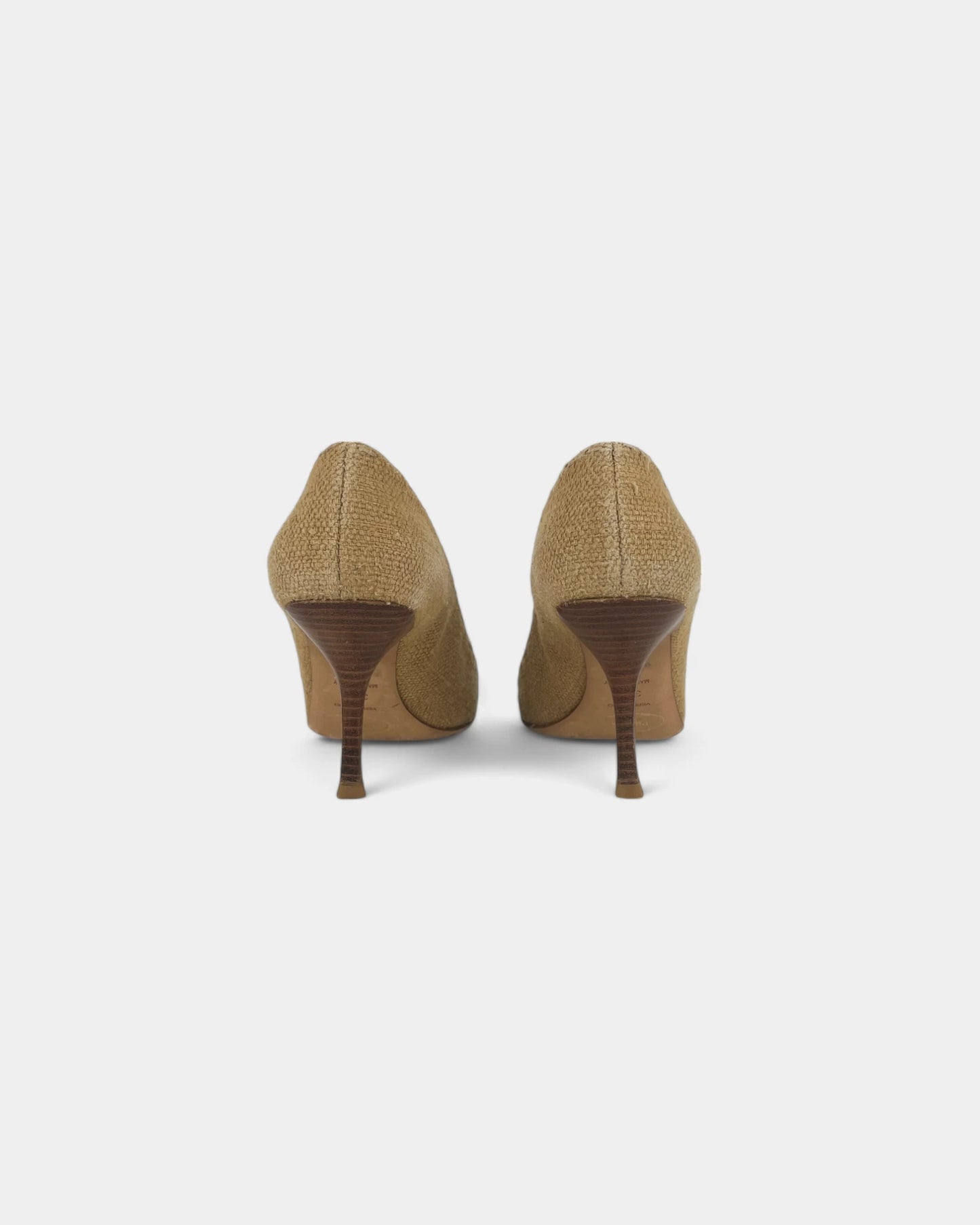 Escarpins en toile beige - 35.5 EU / 5.5 US