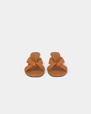 Mules oranges à talons