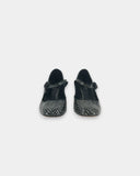 Mary-Jane cirées noires à motif - 40 EU / 10 US