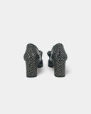 Mary-Jane cirées noires à motif - 40 EU / 10 US