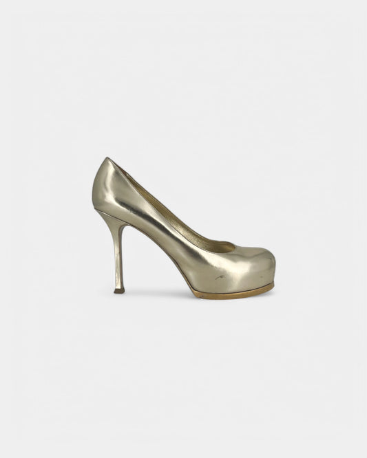 Escarpins dorés - 37.5 EU / 7.5 US