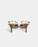 Cream and gold slingbacks - 39 EU / 8 US