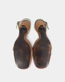 Slingbacks marrons à bout rond - 40 EU / 9 US