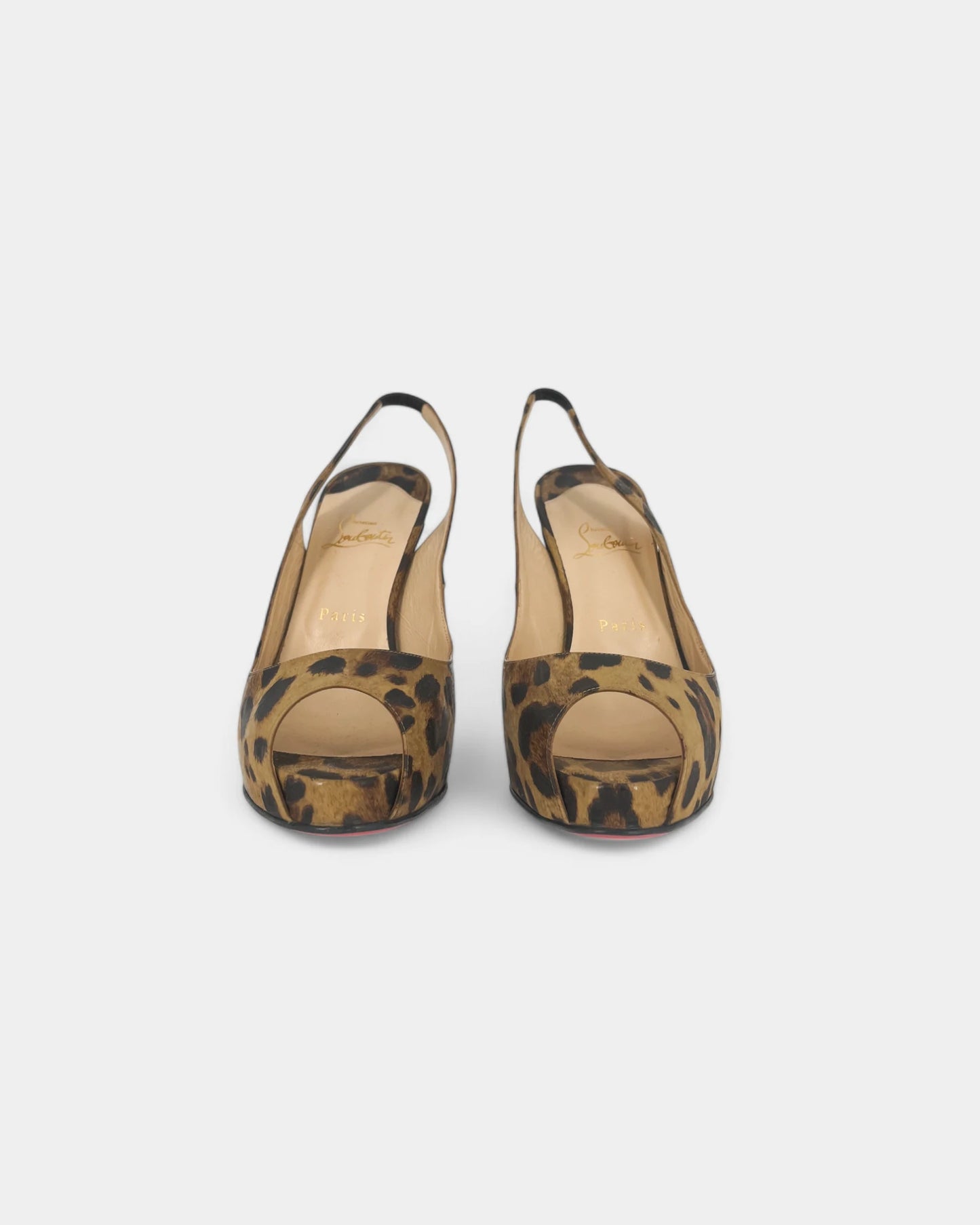 Slingbacks à motif léopard - 41 EU / 11 US
