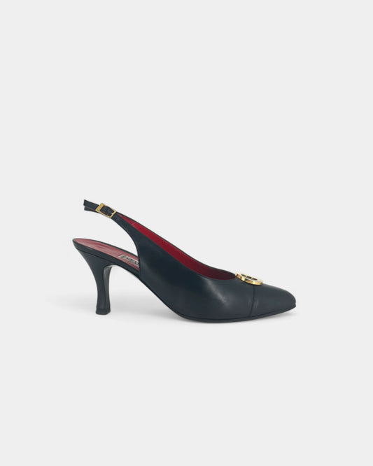 Slingbacks bleus - 37 EU / 7 US