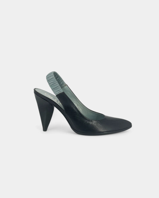 Slingbacks bleues et noires - 37 EU / 7 US