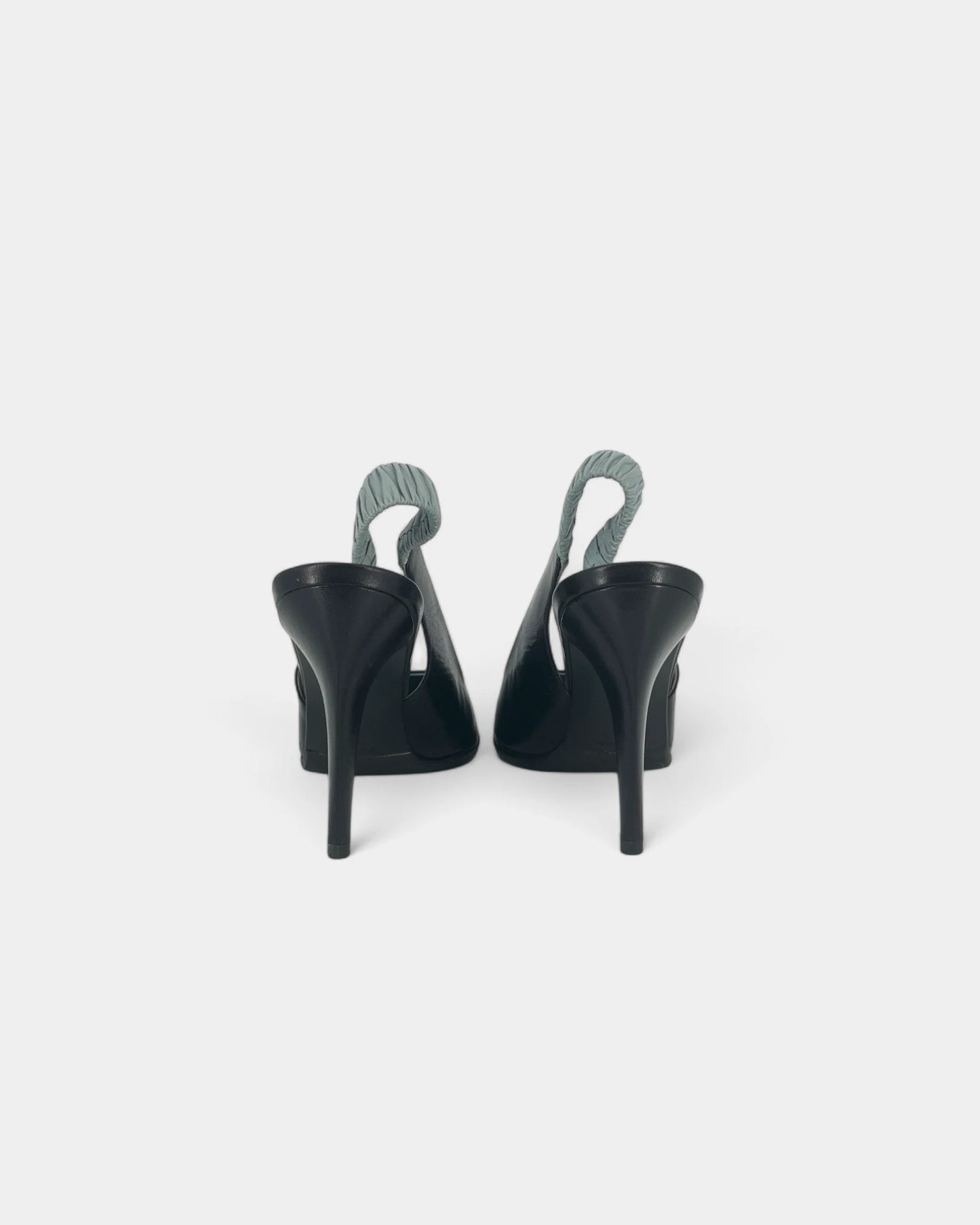 Slingbacks bleues et noires - 37 EU / 7 US