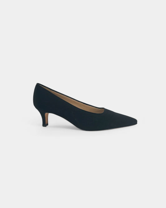 Escarpins noirs à petits talons - 38 EU / 8 US