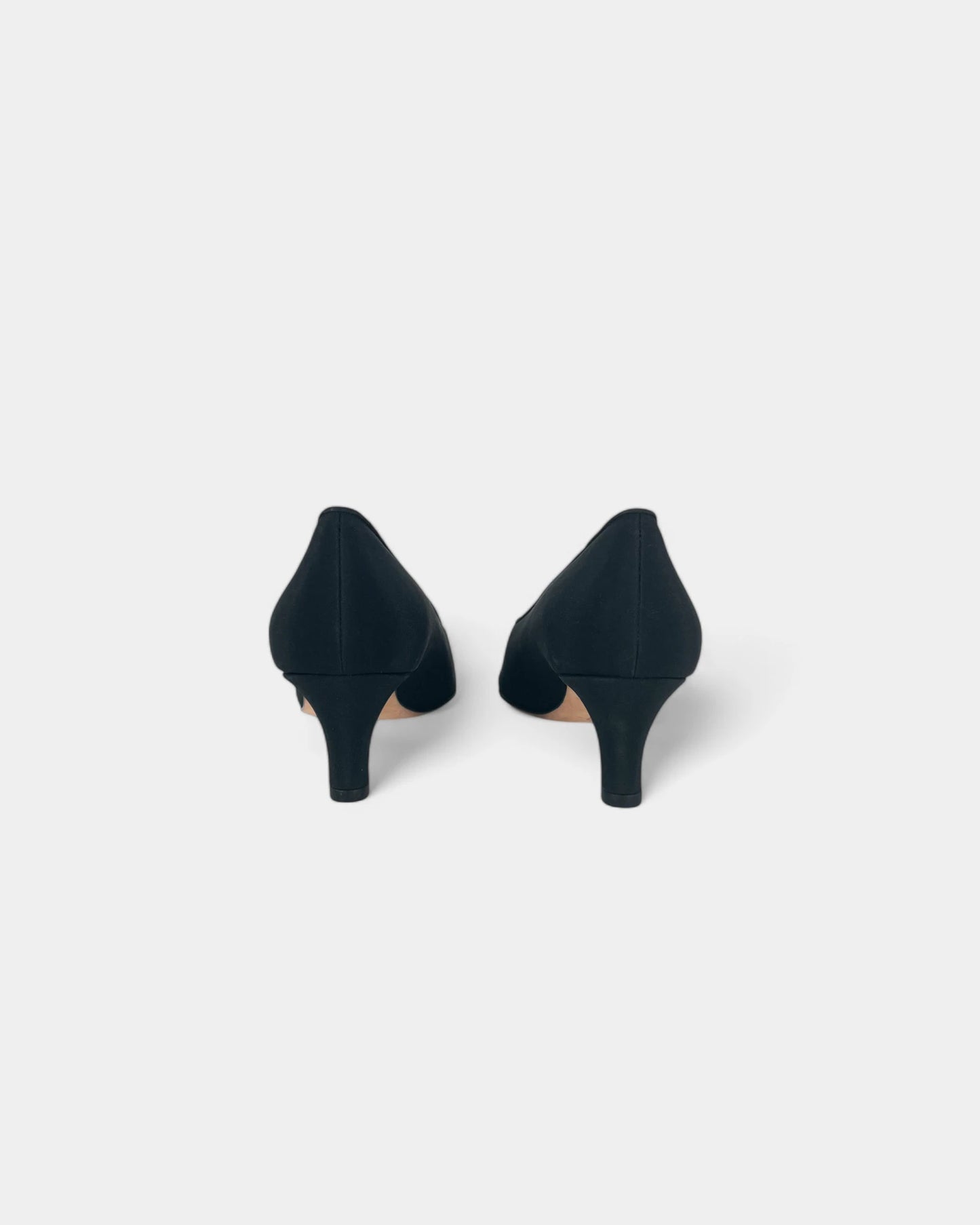 Escarpins noirs à petits talons - 38 EU / 8 US