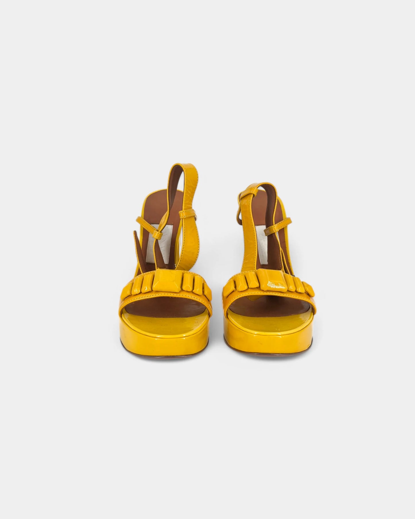 Sandales jaunes à talons - 40 EU / 10 US