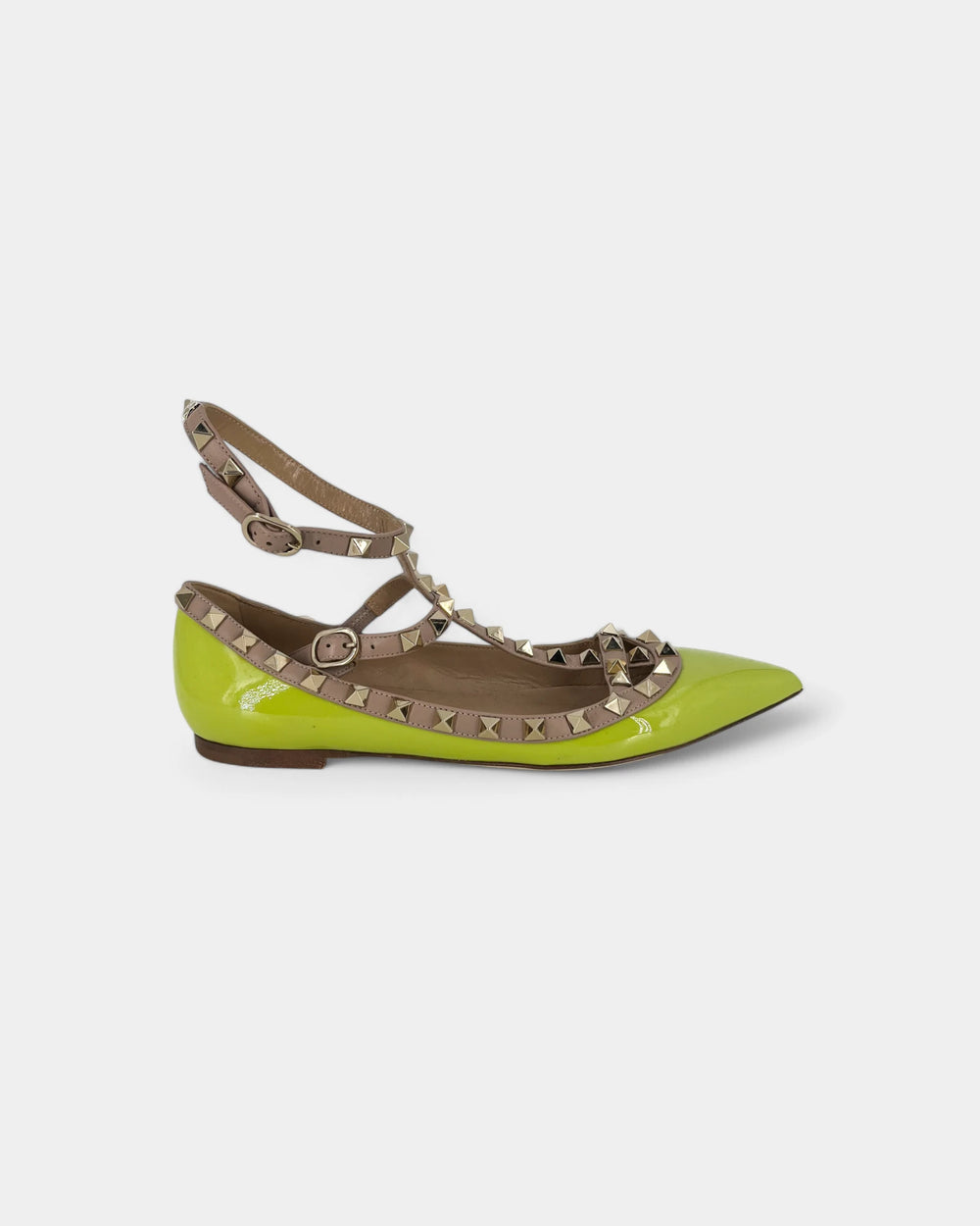 Ballerines vertes à boucles - 36 EU / 6 US