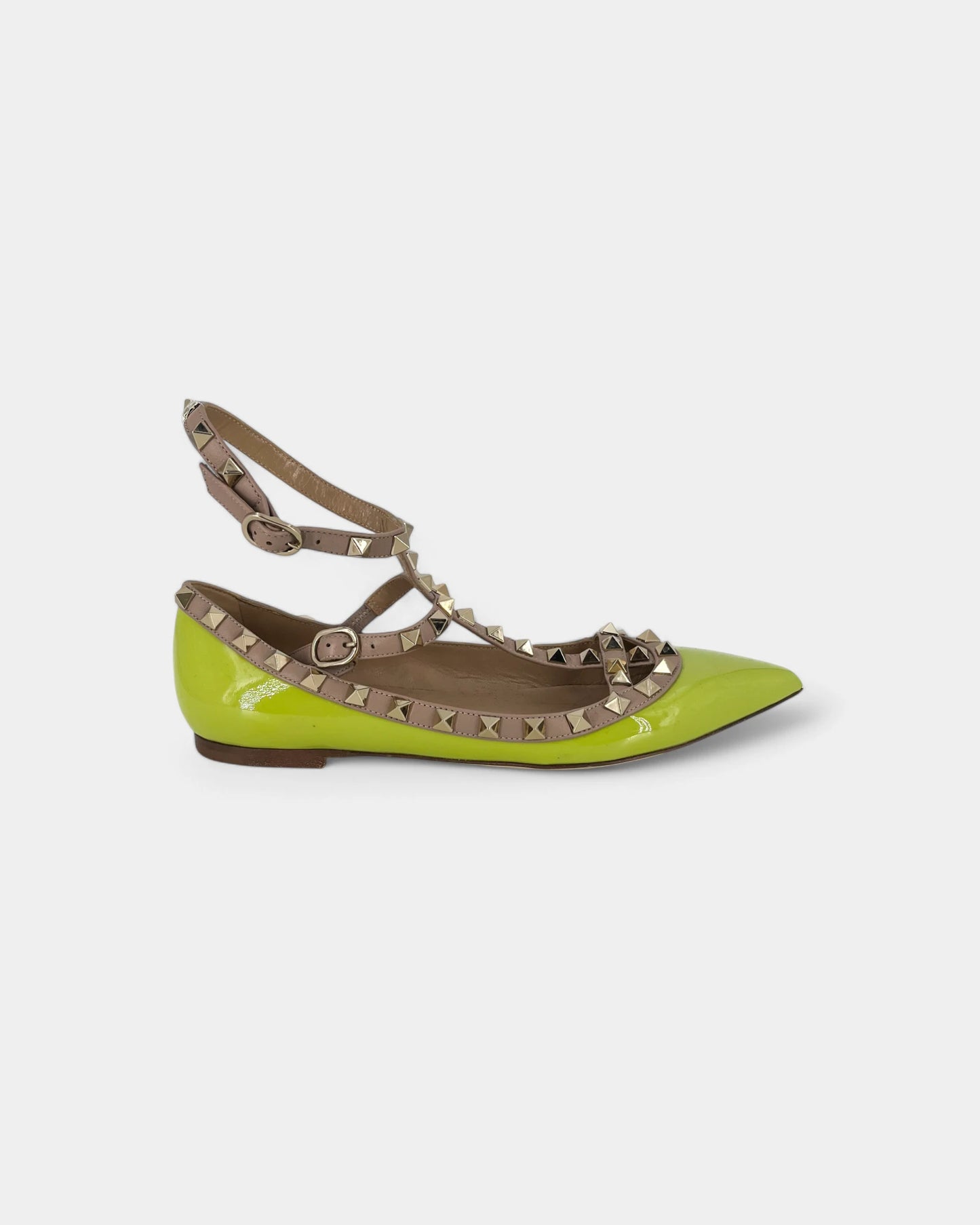 Ballerines vertes à boucles - 36 EU / 6 US