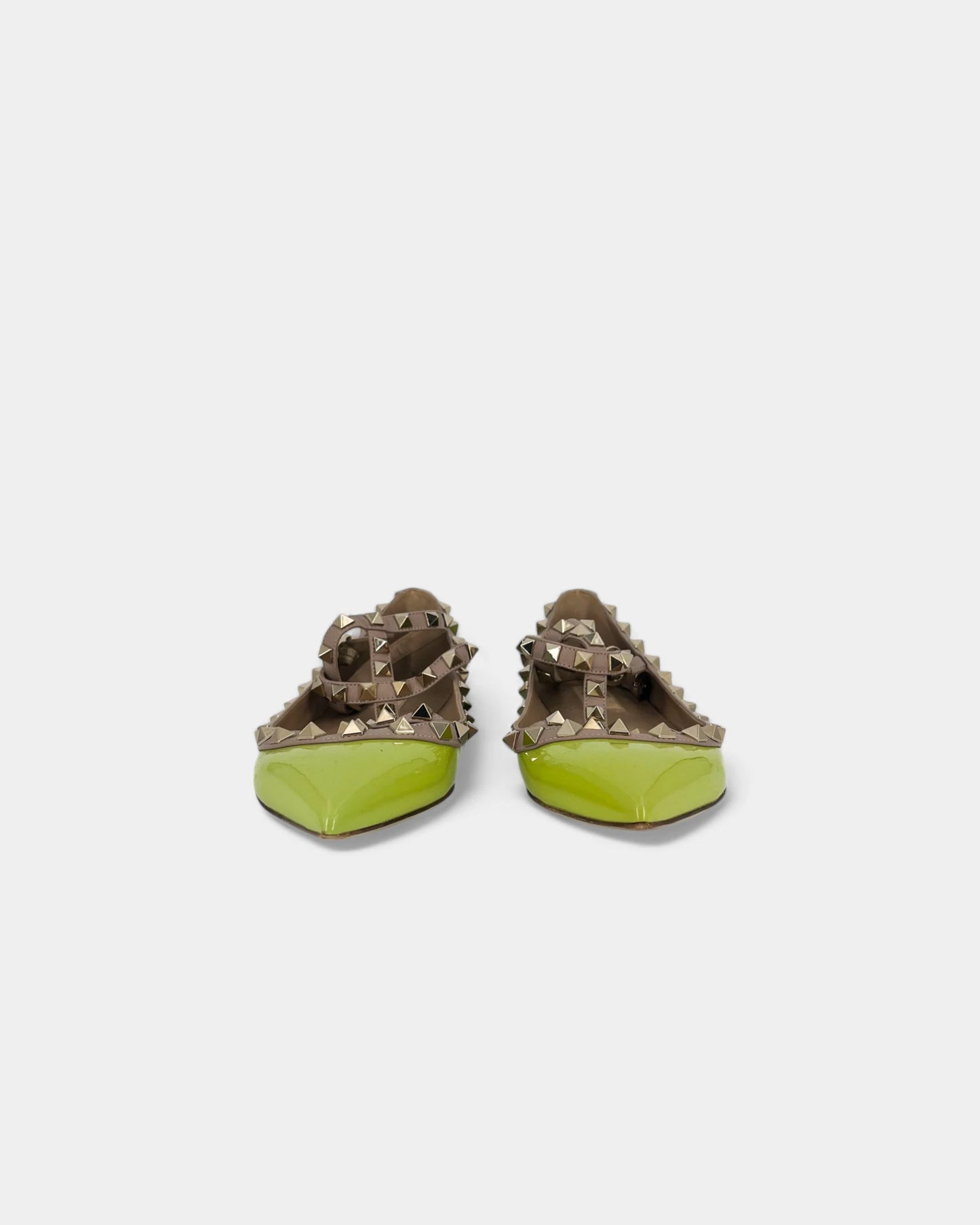Ballerines vertes à boucles - 36 EU / 6 US