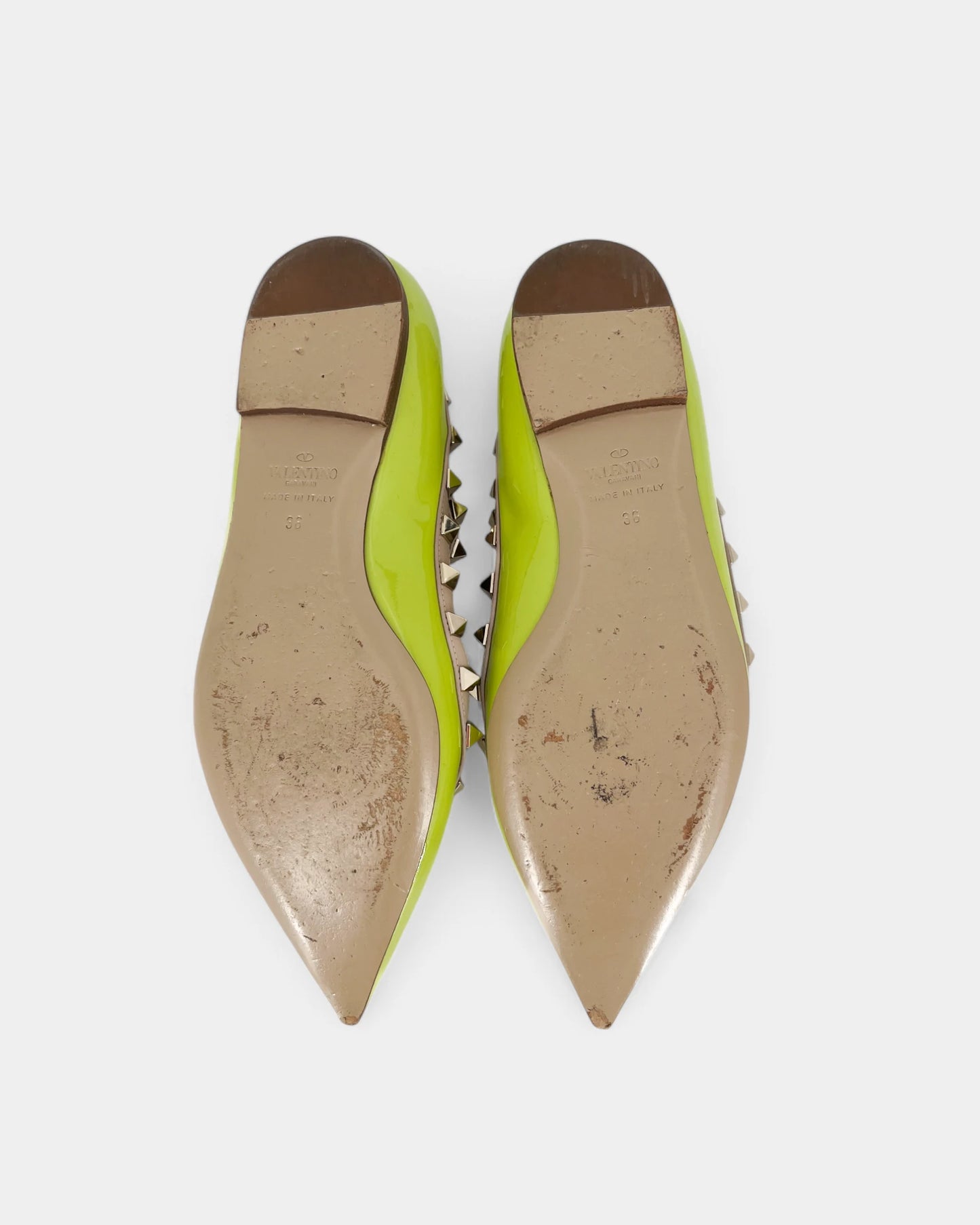 Ballerines vertes à boucles - 36 EU / 6 US