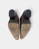 Low-top brown cowboy boots - 39 EU / 9 US