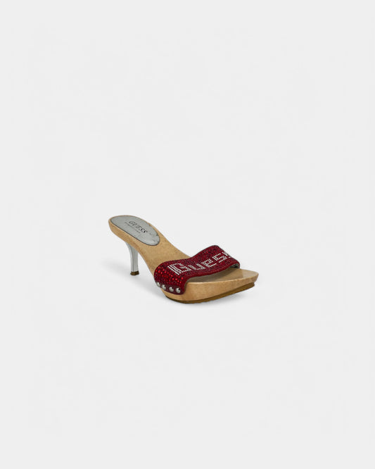 Mules à talons et à strass - 36 EU / 6 US