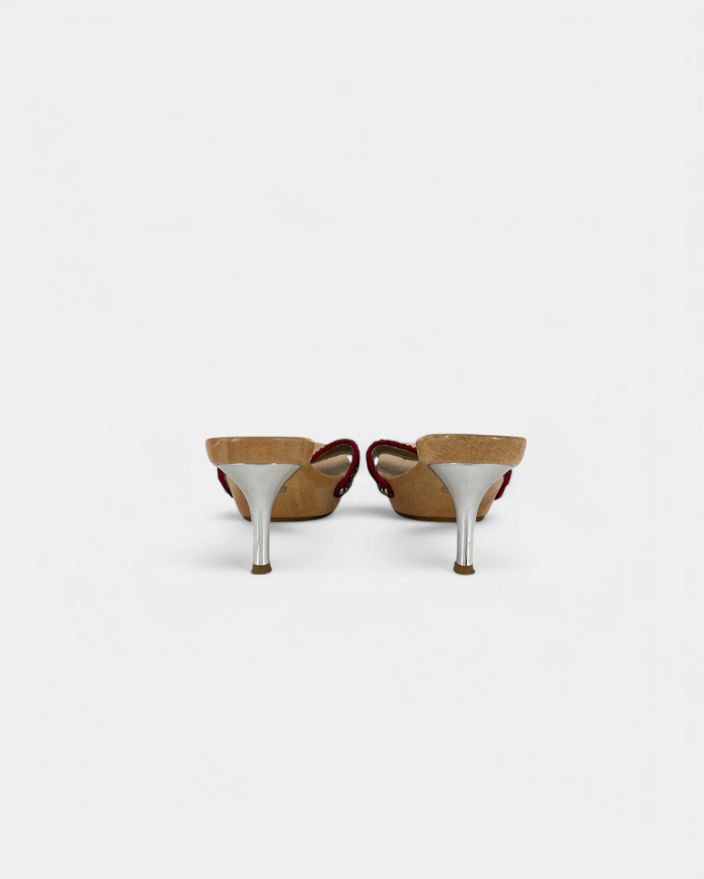 Mules à talons et à strass - 36 EU / 6 US