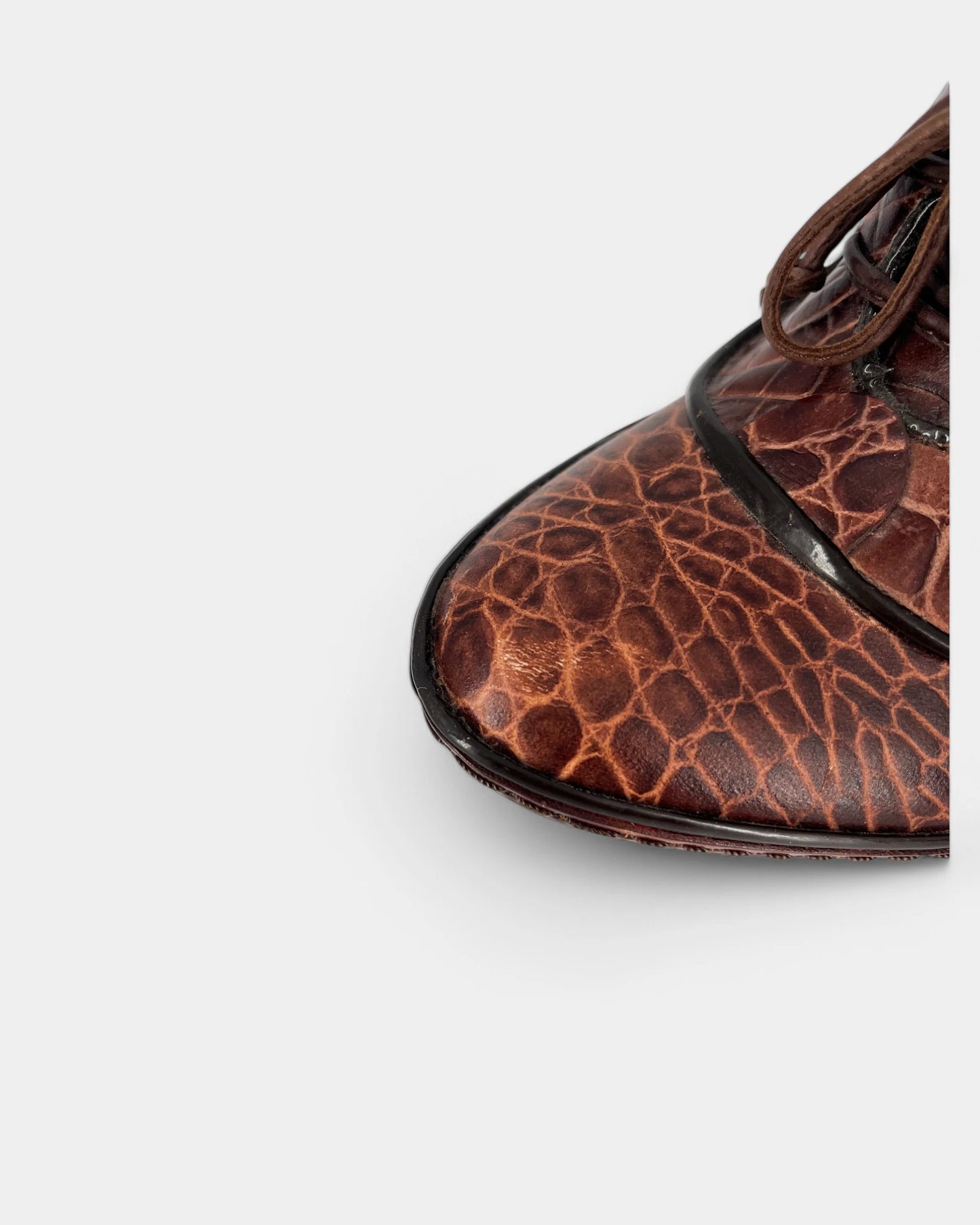 Mocassins à talons motif crocodile - 39 EU / 9 US