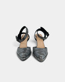 Escarpins en cuir à motif animal