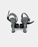 Escarpins en cuir à motif animal