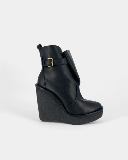 Bottines noires compensées - 39 EU / 9 US