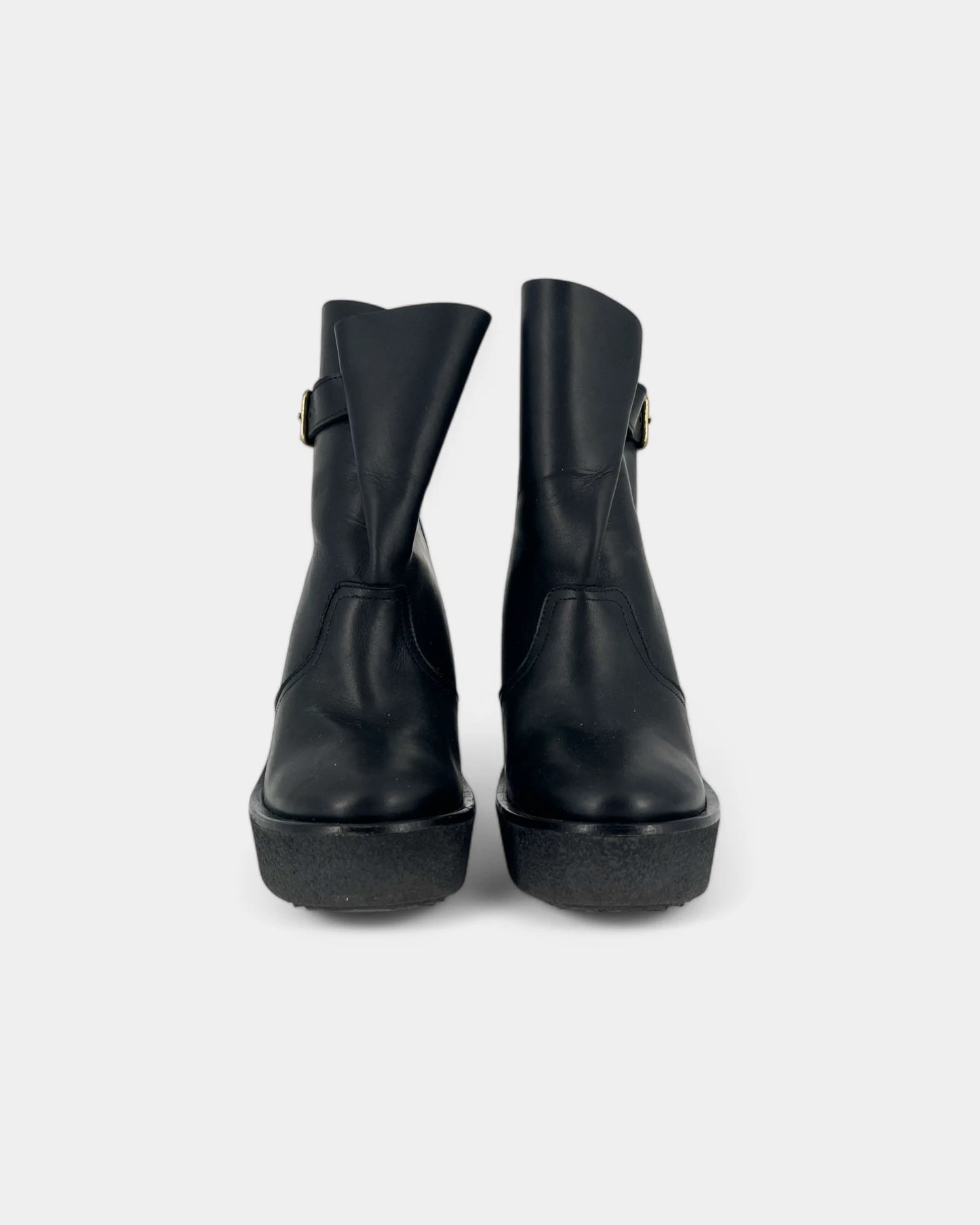 Bottines noires compensées - 39 EU / 9 US