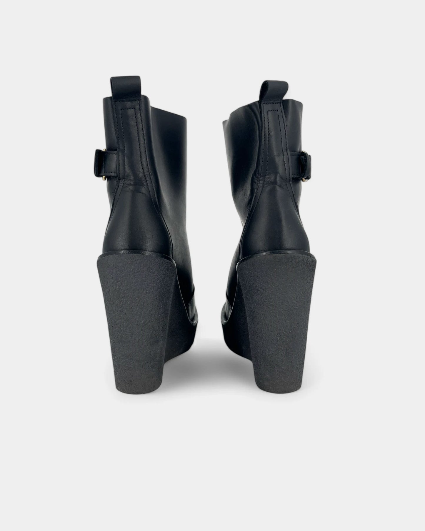Bottines noires compensées - 39 EU / 9 US