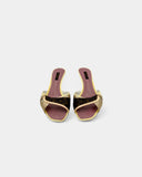 Sandales logotées crèmes