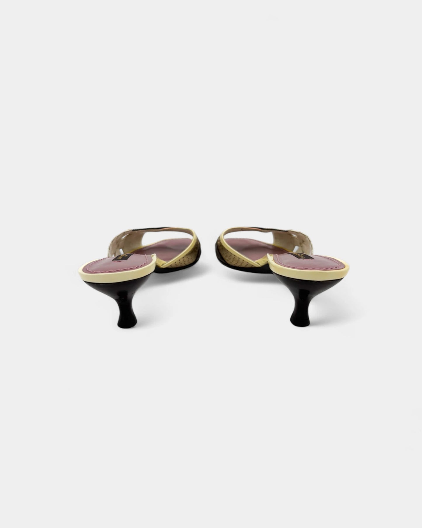 Sandales logotées crèmes - 37.5 EU / 6.5 US