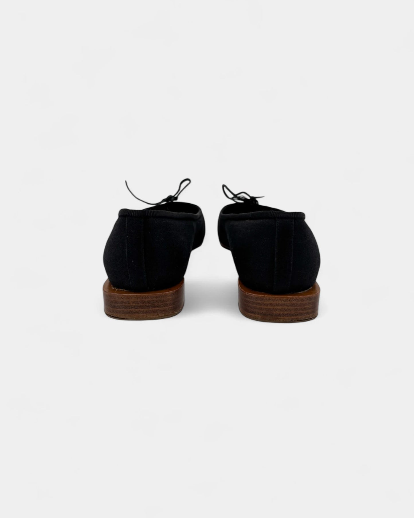 Ballerines bicolores toile et logo CC brodé -  37 EU / 6 US