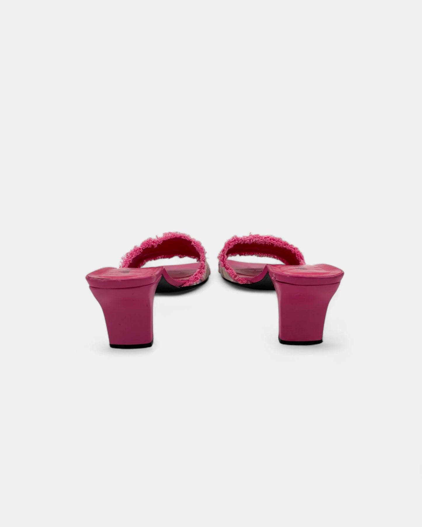 Mules roses tartan - 39 EU / 8 US