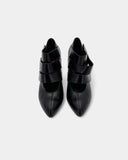 Ankle boots with Velcro heels