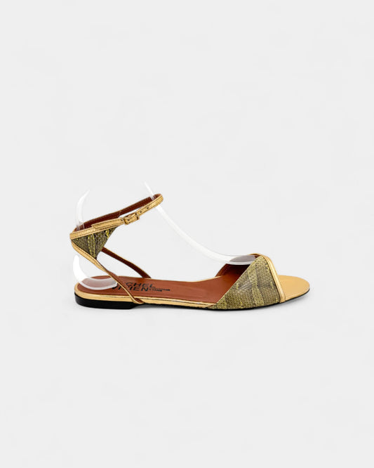 Sandales dorées - 36.5 EU / 5.5 US