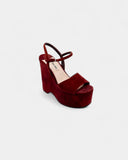 Miu Miu burgundy sandals