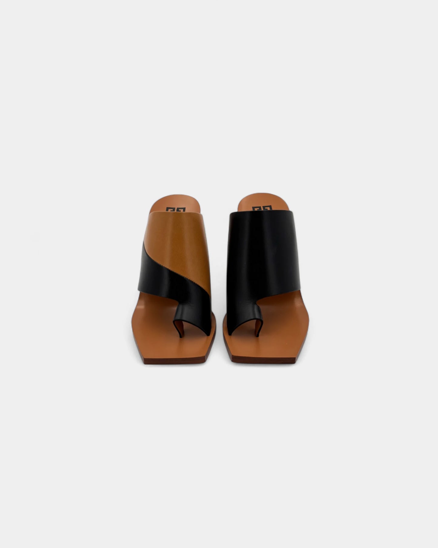 Mules marrons et noires - 37 EU / 6 US