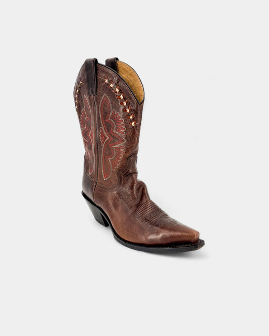 Santiags marrons à détails - 40 EU / 9 US