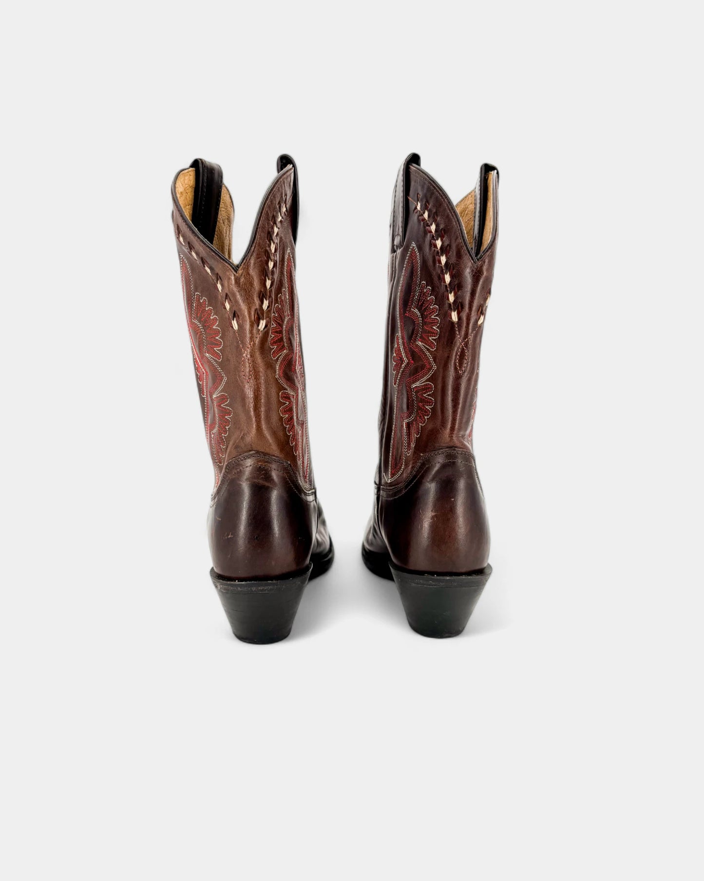 Santiags marrons à détails - 40 EU / 9 US