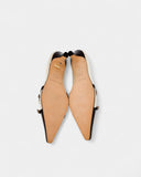 Escarpins marron boucles