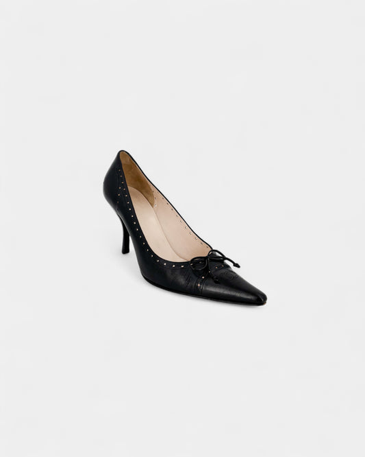 Escarpins noirs noeud