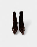 Bottines en daim marron