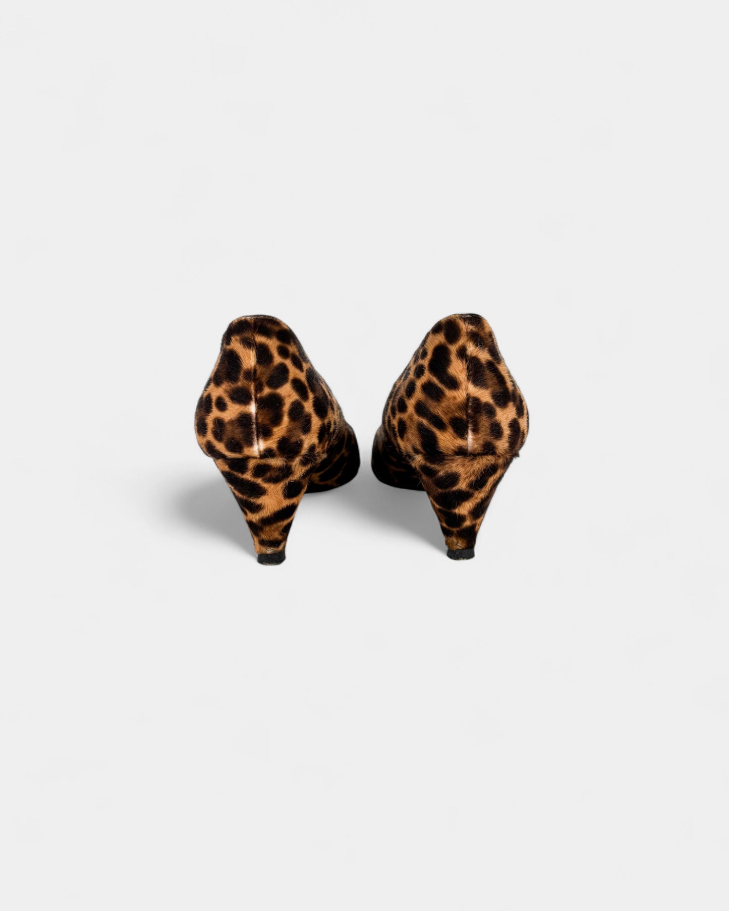 Escarpins cuir léopard